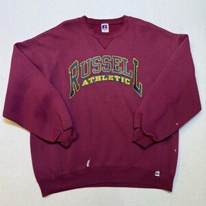Vintage 90s men’s Russell athletic crewneck spell out size XL/XXL made in USA